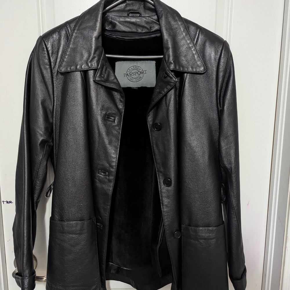 Passport Black Leather Jacket